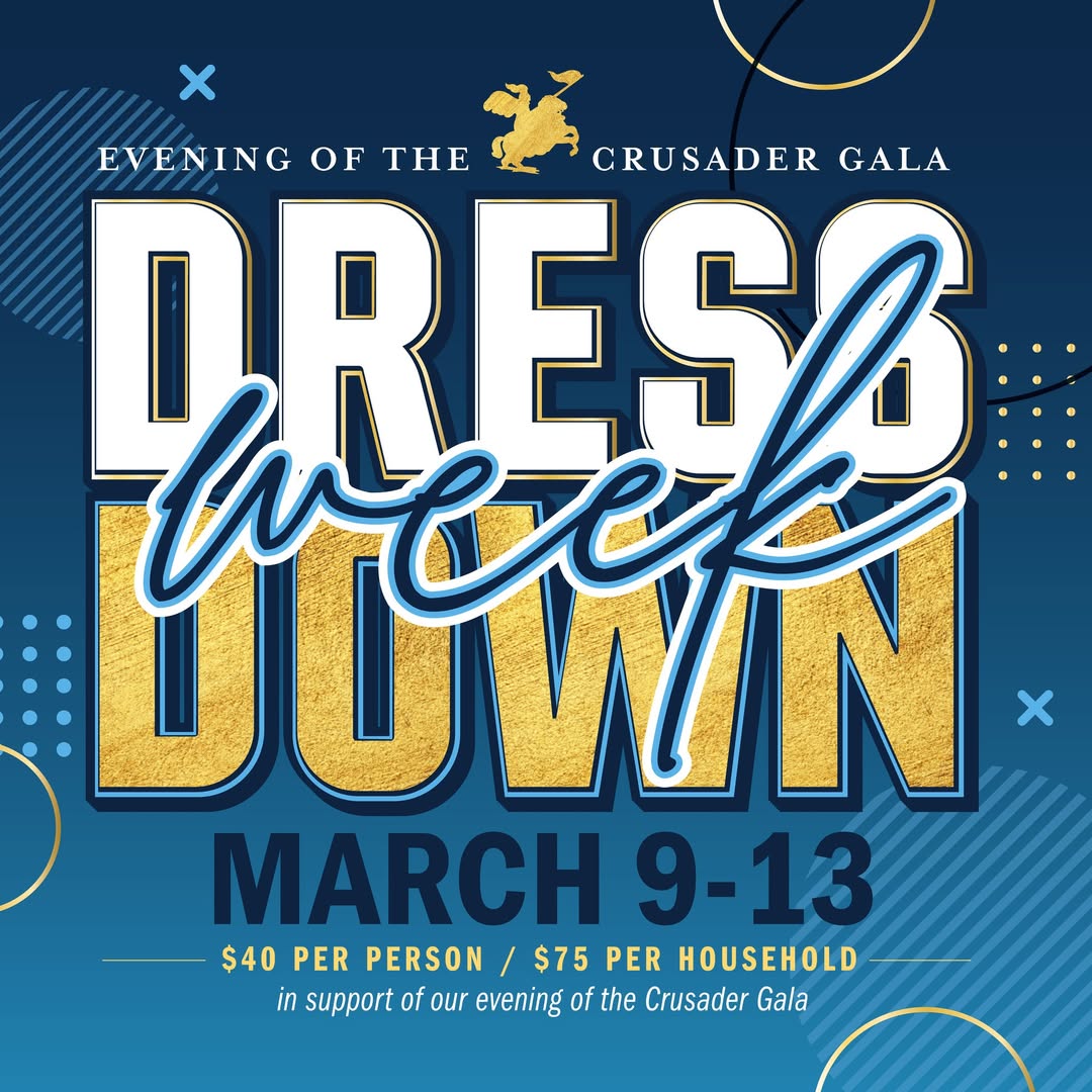 StDominicHS's tweet photo. ✨ The Evening of the Crusader Gala is just around the corner! 

Support our school’s biggest night and get a whole week of comfort in return! Purchase your Post-Gala Dress Down Pass now to skip the uniform from March 9–13.

🎟️ Get yours here: 
https://t.co/2gyX4heU2A https://t.co/xeBEuuzCzf