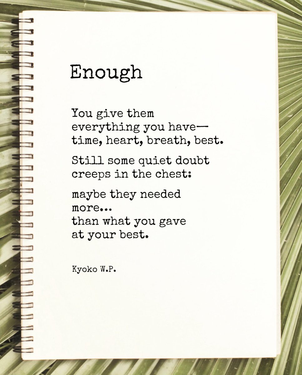 kyokoTHEpoet's tweet photo. Being a mom means loving with everything you have…
and still wondering if it was enough.💜
#motherhood #momlife #momtruth https://t.co/26LVU56pd3