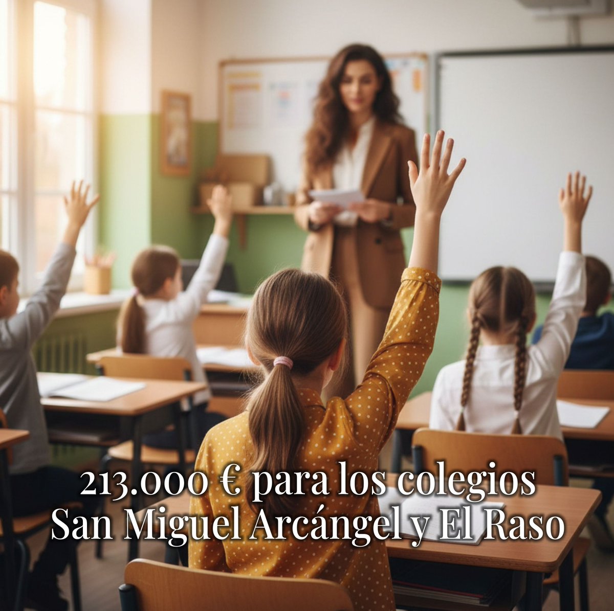 📢 Moralzarzal invierte más de 213.000€ en la mejora de los colegios San Miguel Arcángel y El Raso.
✅ Nuevas calderas, reparación de cubiertas y áreas infantiles renovadas.
🤝 Actuaciones consensuadas con AMPAS y direcciones.
buff.ly/FJ3NZZA
#Moralzarzal #Educación #PIR