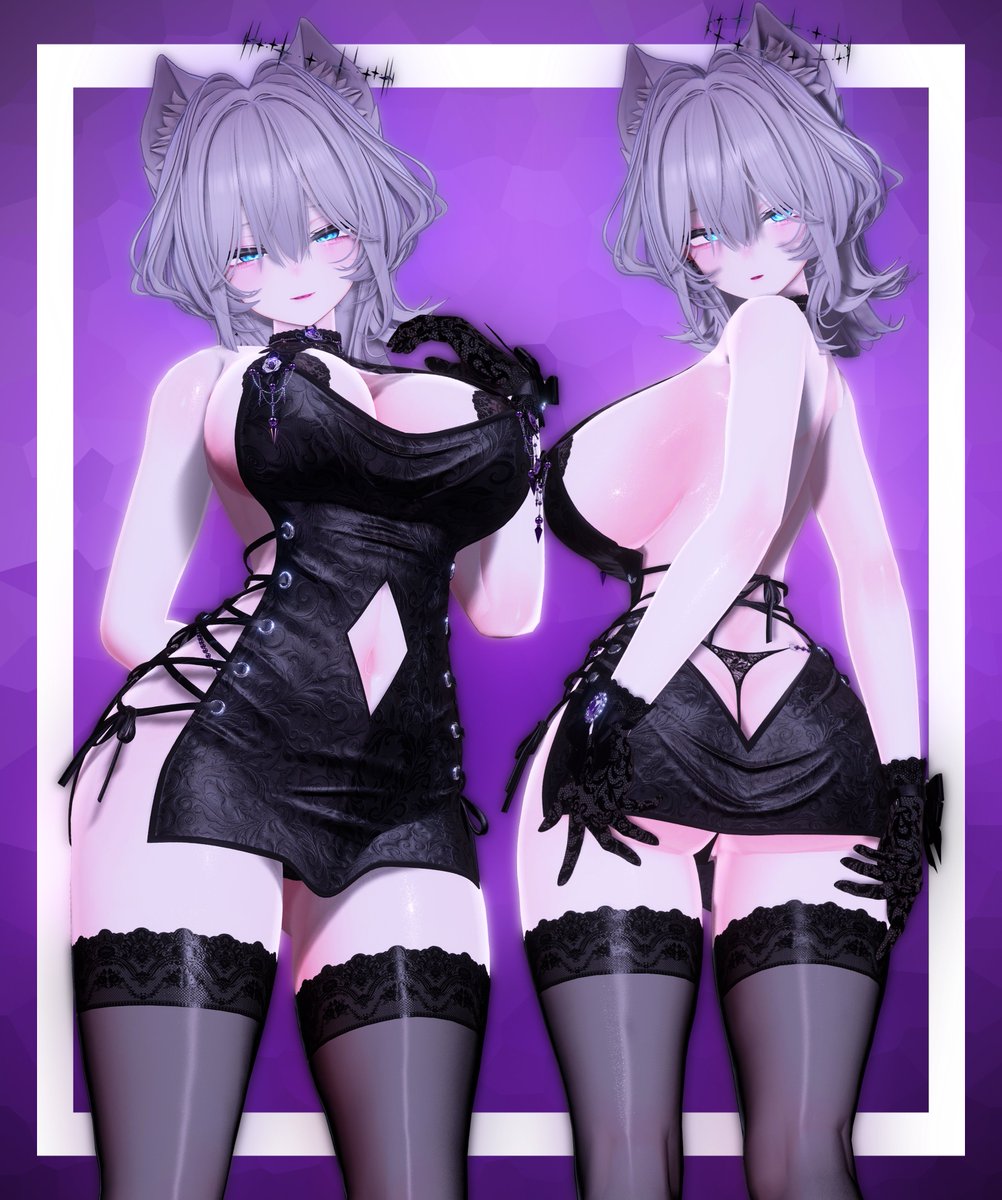 Devi1ish_Heart's tweet photo. おはよ💜 SFW https://t.co/N8escKTm0v