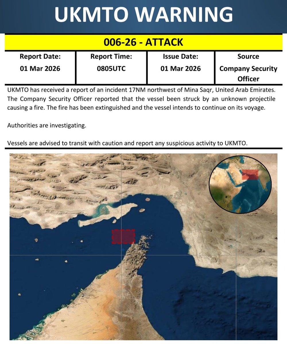 5th tanker hit by the IRGC 🇮🇷 The U.S.-flagged 🇺🇸 tanker Stena ...