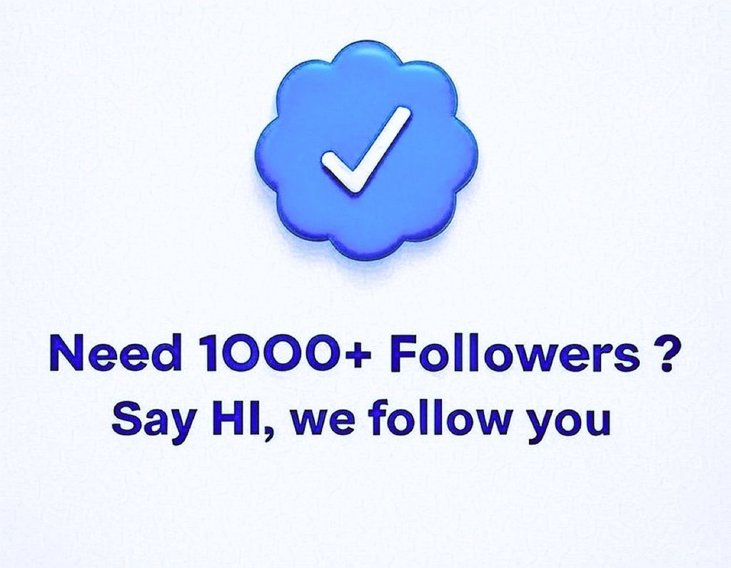 Drop your handle let’s follow you