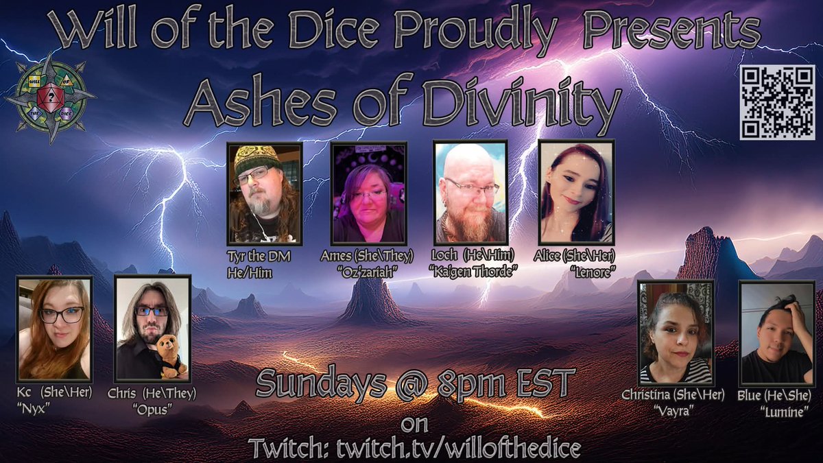 Don't forget to join <a href="/Will_of_theDice/">Will of the Dice</a> at 8pm EST for the next episode of Ashes of Divinity #dnd #ttrpg #actualplay #dndcampagin #twitch