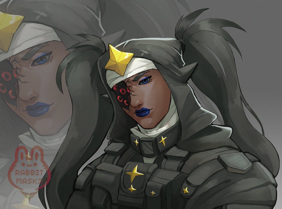 rabbit_masks's tweet photo. 100 heart goal gift for @GenociderMaiden  ! They requested their OC in Overwatch style! It was fun to experiment it! 

In total, they collected 200 hearts in my stream thank you so much always June!! 💕 https://t.co/ThzPYwZ1tV