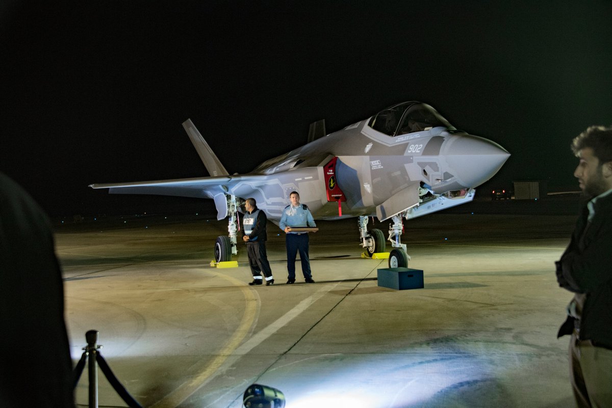 AirPowerNEW1's tweet image. December 12, 2016 - The first F-35I Adir fighters arrive on Israeli soil fundamentally changing the #AirPower calculus in the Middle East. (Lockheed Martin)