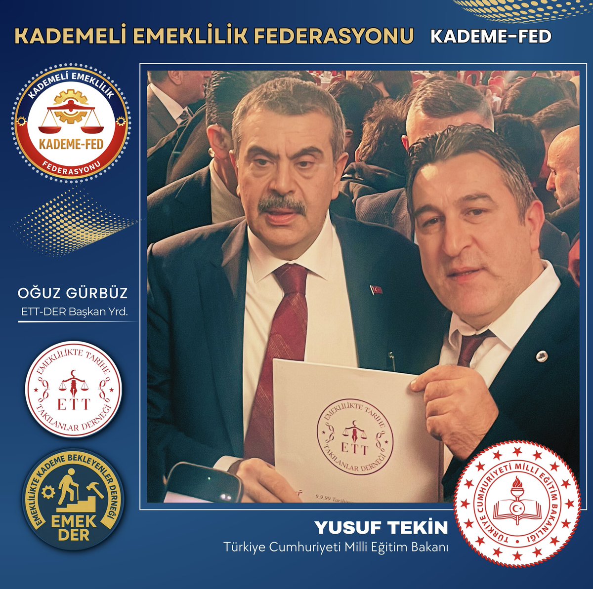 Sayın bakan ve başkan ; 4.5 milyon mağdur edilmiş vatandaşınızın işe giriş nedeniyle emeklilikte yaşadıkları  bu mağduriyeti ve adaletsizliği dile getirdiğiniz için ve zaman ayırdığınız için çok teşekkürler .👏👏

<a href="/KademeFed/">Kademeli Emeklilik Federasyonu</a> 
<a href="/ETTDER1999/">🧭 EMEKLİLİKTE TARİHE TAKILANLAR DERNEĞİ</a> 
<a href="/EmekDerResmi/">EMEK-DER</a>