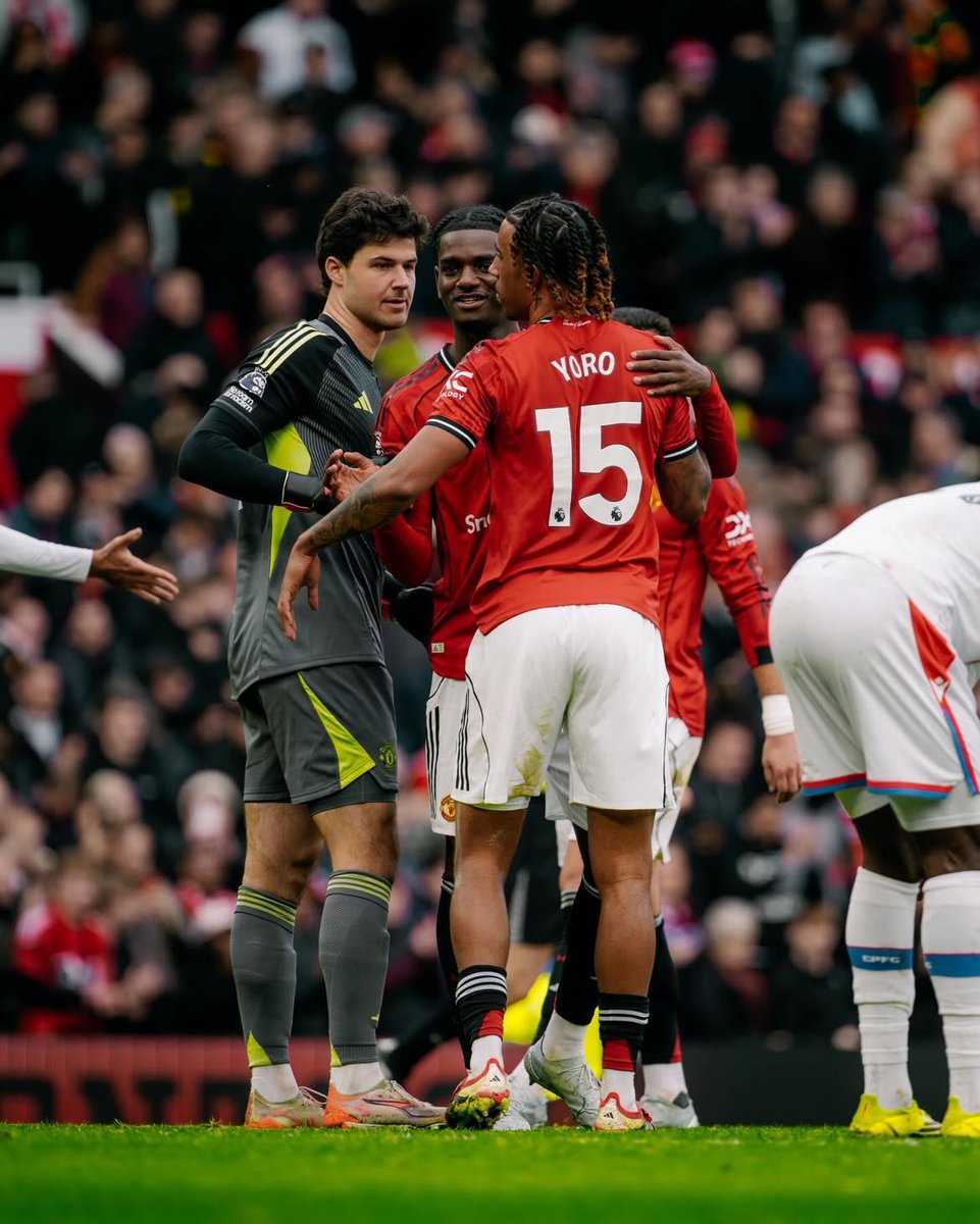 MUFCScoop's tweet image. Leny Yoro Ig: “Not an easy one, but great reaction from the team. Thank you for the energy, Old Trafford ❤️ Tough game, strong response. #GodDid” #MUFC