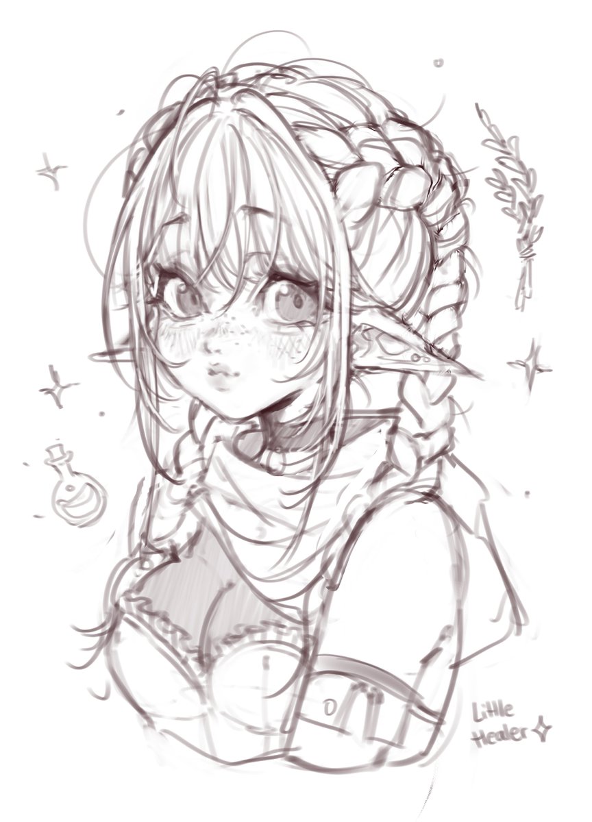 Little doodle after a nice sunny walk today ॰`✧