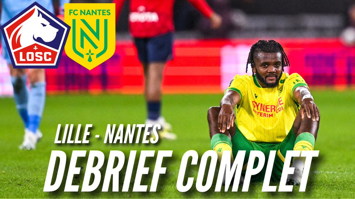 🔰Le débrief de ce #LOSCFCN est en ligne !  
  
Au menu:  
- Résumé de la rencontre
- Un sentiment de déjà-vu ?
- Un match d'un ennui total !
- Les tops/flops

👉youtu.be/m3S3p_i9uXE

#FCNantes | #Ligue1  | #fcn