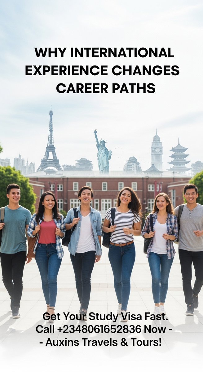 scholarshipsast's tweet photo. Why International Experience Changes Career Paths
#InternationalExperience #CareerPaths #GlobalCareer #WorkAbroad #CareerChange #CrossCultural #LifeChangingExperience #ProfessionalGrowth #TravelForWork #DiverseSkills #CareerDevelopment #GlobalOpportunities #LearnThroughTravel #Wo https://t.co/HqCd1C4XFn