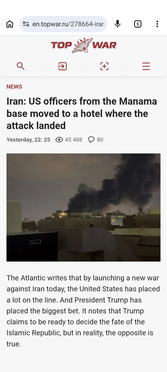 Those apartments in Dubai Iran is hammering now? American soldiers are housed there. The Pentagon removed them from mil bases but did not lift them home, they placed them in the closest hotels.