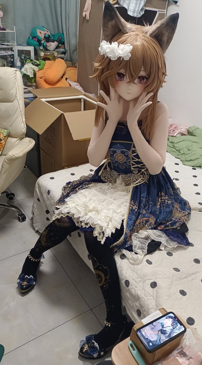 xueya_selfyard's tweet photo. 小猫又能有什么坏心思呢
#kigurumi #着ぐるみ https://t.co/s4z0X7idM6
