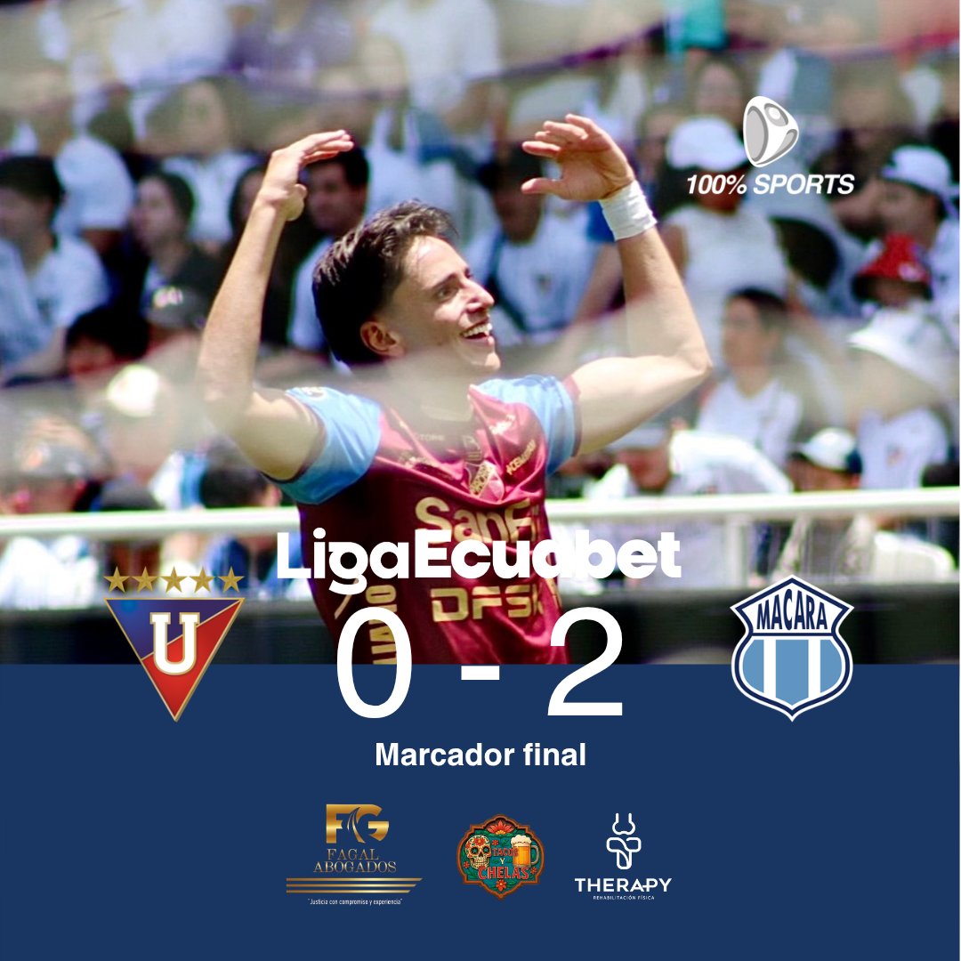 MarioVillacisG's tweet photo. #LigaEcuabet| ¡LIGA PUSO LA FIESTA Y @Macara_Oficial LOS GOLES! 

#LDUvsMAC 0-2
⚽️ Fede Paz
⚽️ Franco Posse 

▶️ Luego de 9 años los ambateños se toman Casa Blanca https://t.co/SllYDeCy2b