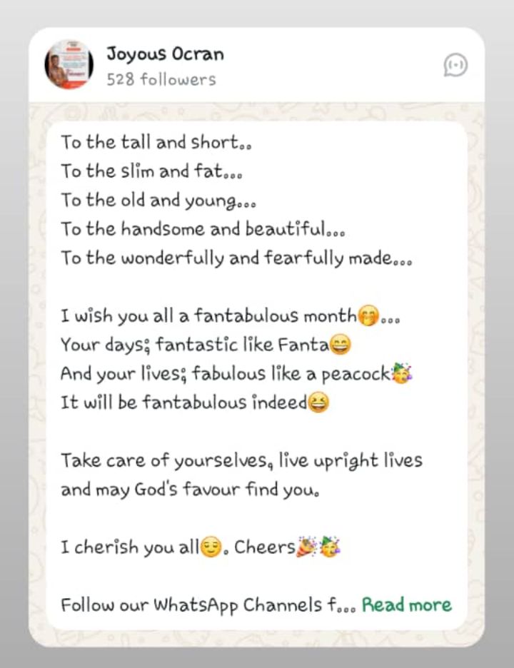 The photo says it all😌. Cheers🎉🥳

Follow our WhatsApp Channels for more;
whatsapp.com/channel/0029Va…

whatsapp.com/channel/0029Vb…