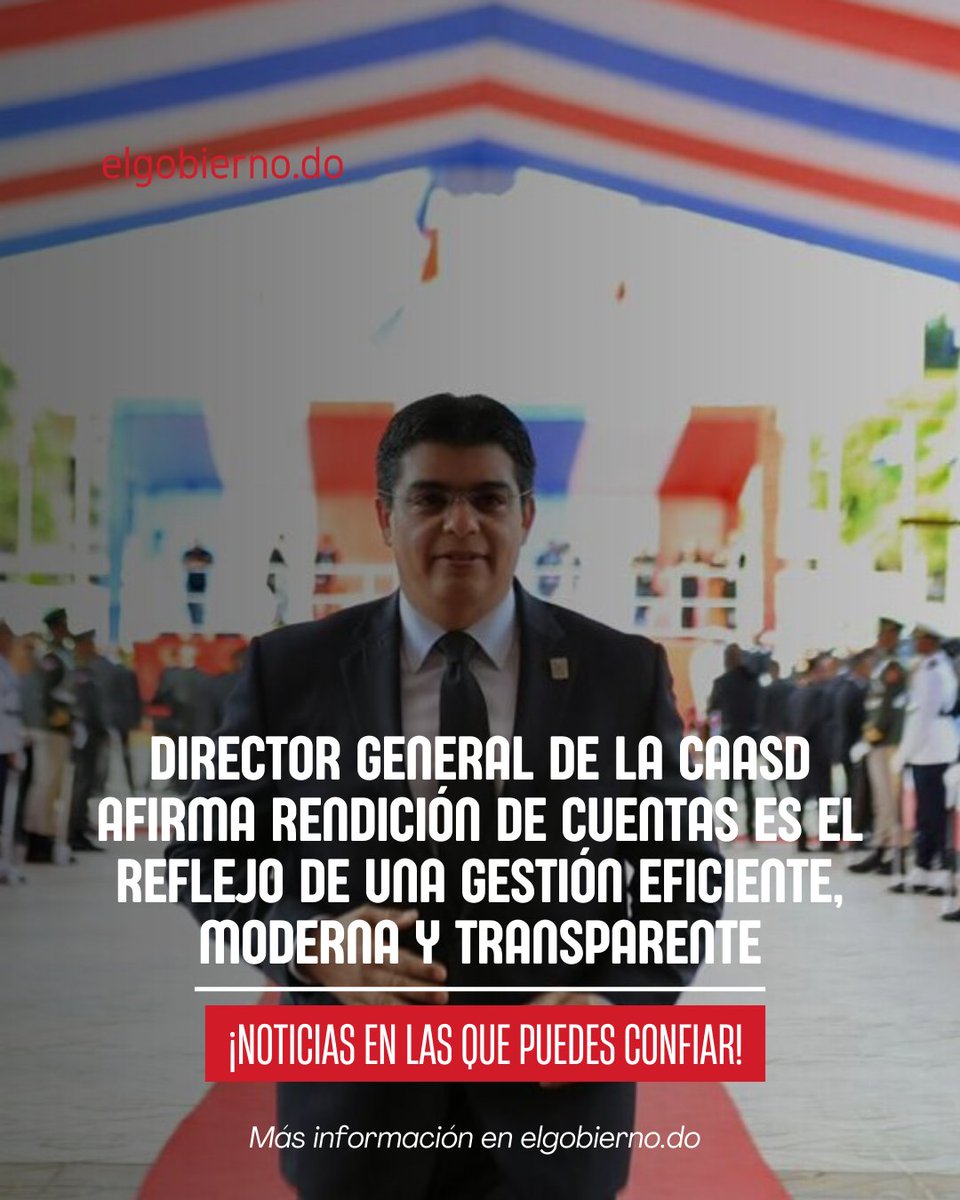 Santo Domingo.– Al valorar la Rendición de Cuentas del presidente Luis Abinader como una pieza fundamentada en la verdad y la transparencia, el director general de la Corporación del Acueducto y Alcantarillado de Santo Domingo (Caasd), ingeniero Fellito Suberví, informó que