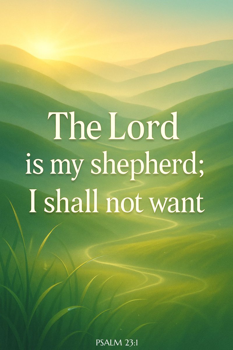 MylaDion's tweet photo. The LORD is my shepherd; I shall not want. He makes me lie down in green pastures; He leads me beside the still waters. He restores my soul; He leads me in the paths of righteousness for His name's sake.
- Psalm 23:1-3 (NKJV)ππΏπ€π
#MyProvider #Psalm23 #MyShepherd https://t.co/t1NdIpG0d3