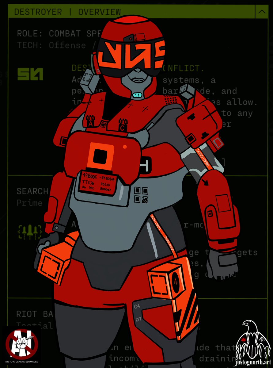 Some Sunday afternoon Red Destroyer for you. 😊✌️  #marathonthegame #marathonthegameart #justognorth #digitalartist #digitaldrawing