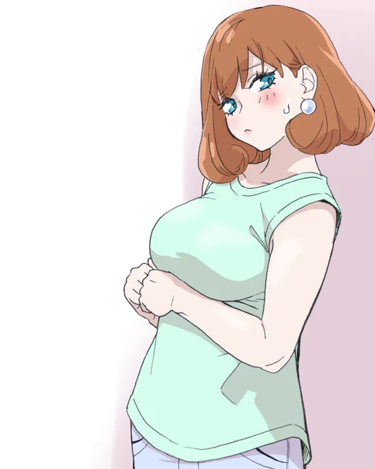 ノースリーブ着たら思ったより二の腕太くなっちゃってて「油断した!」と後悔してる品田。
