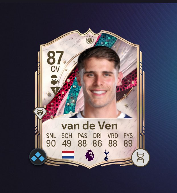 SamoeraiSol's tweet photo. @fifa_romania Stam with quick step is crazy. Van de ven still 87. Gave them both Icon chem because they won’t be replaced ever. Unlike other team members. Team plays very good. https://t.co/egF0by4L9f