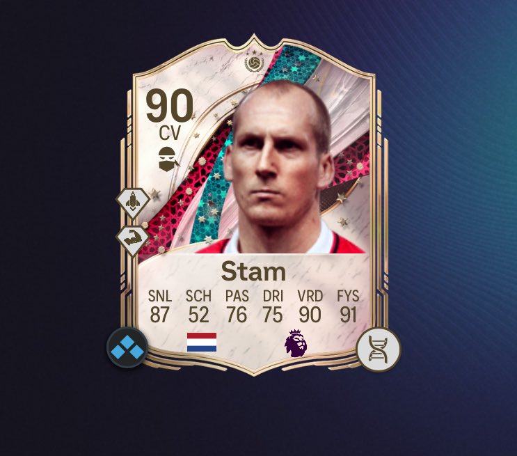 SamoeraiSol's tweet photo. @fifa_romania Stam with quick step is crazy. Van de ven still 87. Gave them both Icon chem because they won’t be replaced ever. Unlike other team members. Team plays very good. https://t.co/egF0by4L9f