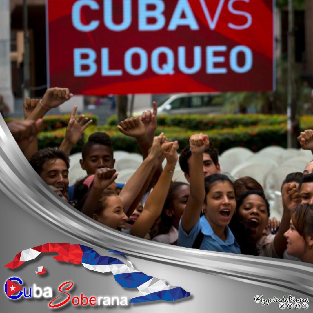 <a href="/DefendiendoCuba/">Defendiendo Cuba</a> <a href="/siempreconcuba/">Siempre con Cuba</a> <a href="/PieEnElEstribo2/">Con El Pie En El Estribo 2</a> <a href="/_TereFelipe_/">Tere Felipe</a> <a href="/EVilluendasC/">Enrique Villuendas</a> <a href="/FrankCuba2022/">Frank Rodríguez Pérez</a> <a href="/IzquierdaUnid15/">Izquierda Latina 💪</a> <a href="/Latido_Izquierd/">Latido Izquierdo</a> <a href="/Vicente73977721/">Vicente Leal 🇨🇺🇨🇺🇨🇺🇨🇺🇨🇺🇨🇺</a> <a href="/DeZurdaTeam_/">DeZurdaTeam 📳</a> <a href="/MryRodrguez4/">Mary Rodríguez 🇨🇺</a> #Fidel dijo:
Los gobiernos de Estados Unidos nos han dado una posibilidad de luchar a plenitud al bloquearnos, hostigarnos constantemente y excluirnos de todo, por eso decimos 
#TumbaElBloqueo 
#CubaSoberana 
#CubaEstáFirme