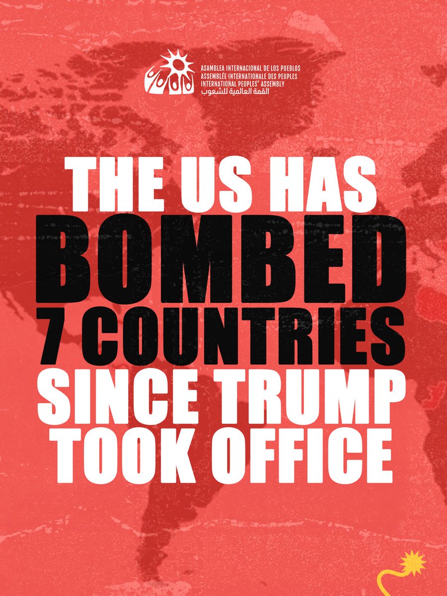 peoplesassembl_'s tweet photo. ⚠️ US imperialism is the greatest threat to humanity and the planet!

Trump’s attack on Iran is the latest in a murderous pattern of imperialist aggression worldwide: Syria, Venezuela, Nigeria, Yemen, Iraq, and Somalia. 

While empire has always used violence to subjugate sovereign peoples, we’ve reached a critical historical moment. The mask of diplomacy and the “rules based order” no longer serve US global hegemony. Capitalism in crisis increasingly turns to bombs as foreign policy – even if it risks wider regional war.

✊ The peoples of the world are already mobilizing to stop the war on Iran. We must maintain pressure, condemning impunity, and demanding genuine peace and security. 

📣 We call upon all people of conscience to demonstrate their opposition to this aggression. It is essential to uphold the principle that sovereign nations have the right to determine their own future.

📌 Read the full statement on the Iran strikes here: https://t.co/hzEjSDOkua (link in bio)

#StopTheWar #StopTheAggression #Iran #HandsOffIran #NoMoreWar