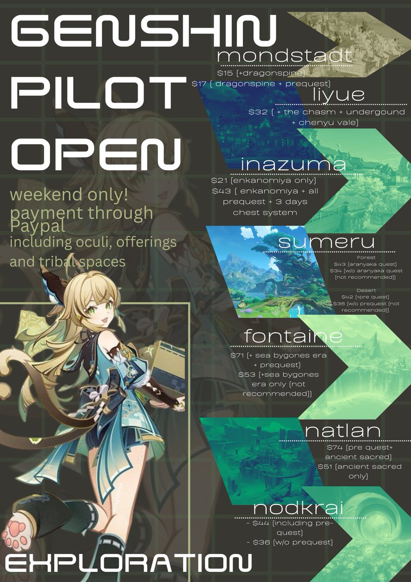 Amelia ⋆˚꩜｡ | genshin pilot | FREE SERVICE OPEN tweet media