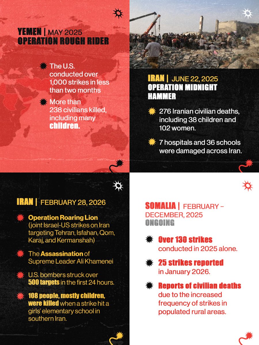 peoplesassembl_'s tweet photo. ⚠️ US imperialism is the greatest threat to humanity and the planet!

Trump’s attack on Iran is the latest in a murderous pattern of imperialist aggression worldwide: Syria, Venezuela, Nigeria, Yemen, Iraq, and Somalia. 

While empire has always used violence to subjugate sovereign peoples, we’ve reached a critical historical moment. The mask of diplomacy and the “rules based order” no longer serve US global hegemony. Capitalism in crisis increasingly turns to bombs as foreign policy – even if it risks wider regional war.

✊ The peoples of the world are already mobilizing to stop the war on Iran. We must maintain pressure, condemning impunity, and demanding genuine peace and security. 

📣 We call upon all people of conscience to demonstrate their opposition to this aggression. It is essential to uphold the principle that sovereign nations have the right to determine their own future.

📌 Read the full statement on the Iran strikes here: https://t.co/hzEjSDOkua (link in bio)

#StopTheWar #StopTheAggression #Iran #HandsOffIran #NoMoreWar