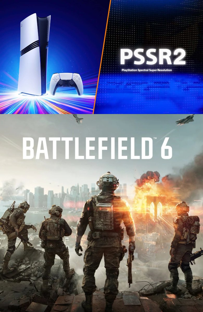 #Battlefield6 will support the upgraded version of PSSR (PlayStation Spectral Super Resolution) on the PlayStation 5 Pro.

PSSR is an AI library that analyzes game images pixel by pixel as it upscales them. The system update is expected to be released globally to PlayStation 5