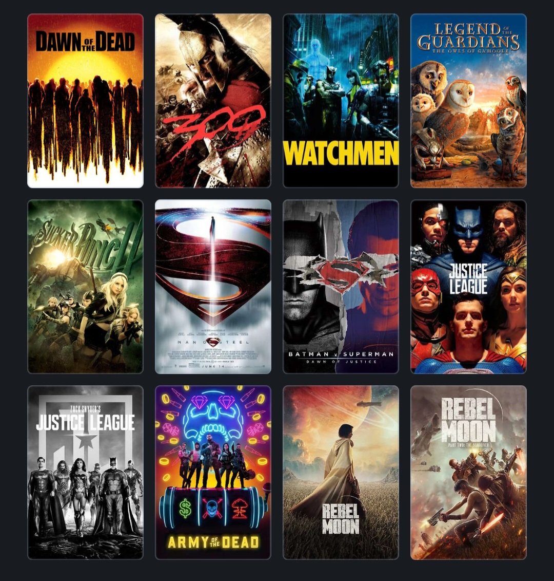 What is your favorite Zack Snyder movie?