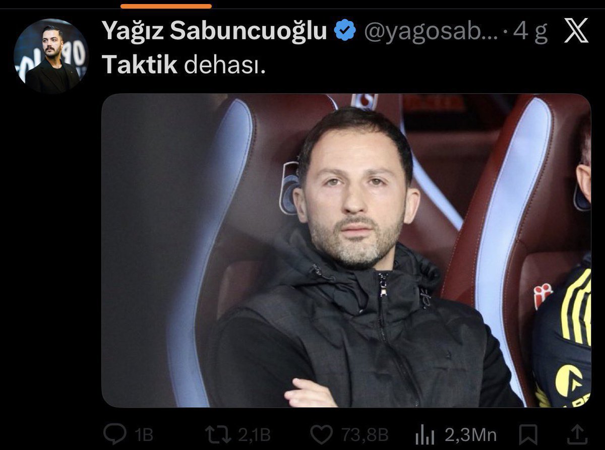 Tedesco bu paylaşımdan sonra ligde galibiyet alamadı, Yağız Sabuncuoğlu tweeti sildi.