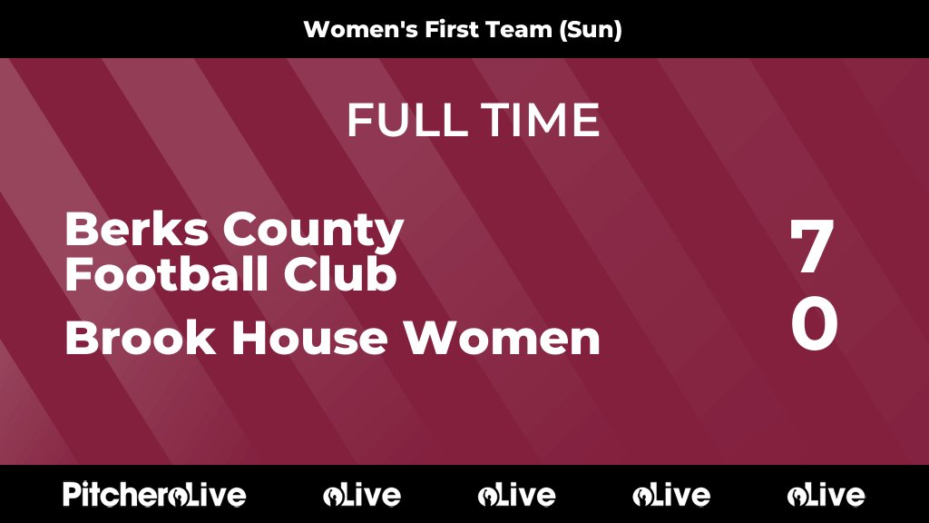 FULL TIME: Berks County Football Club 7 - 0 Brook House Women
#BERBRO #Pitchero
berkscountyfc.com/teams/137702/m…