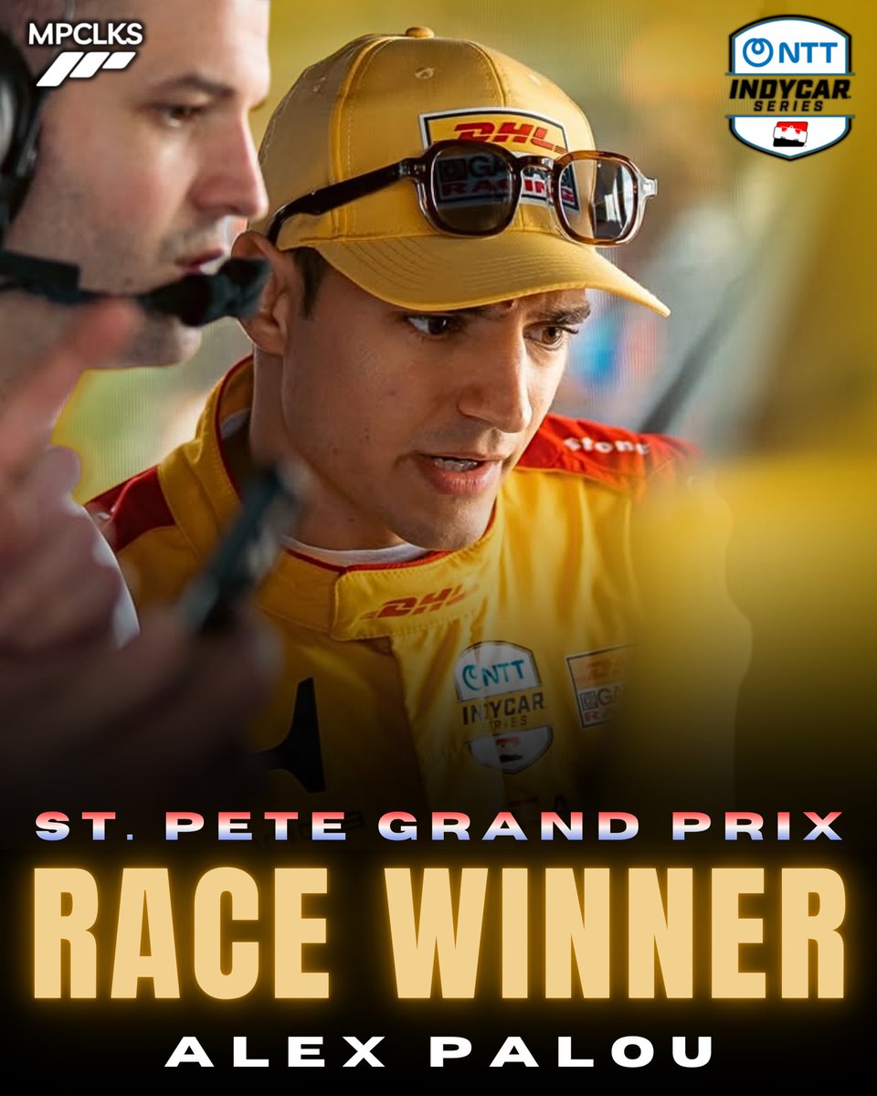MotorspoClicks's tweet photo. 🇪🇸 THE FOUR-TIME CHAMPION ALEX PALOU DOMINATES IN ST. PETE AND WINS FOR THE 20TH TIME IN INDYCAR🚀

#Palou #Indycar #Ganassi https://t.co/SAqQPA6wT6