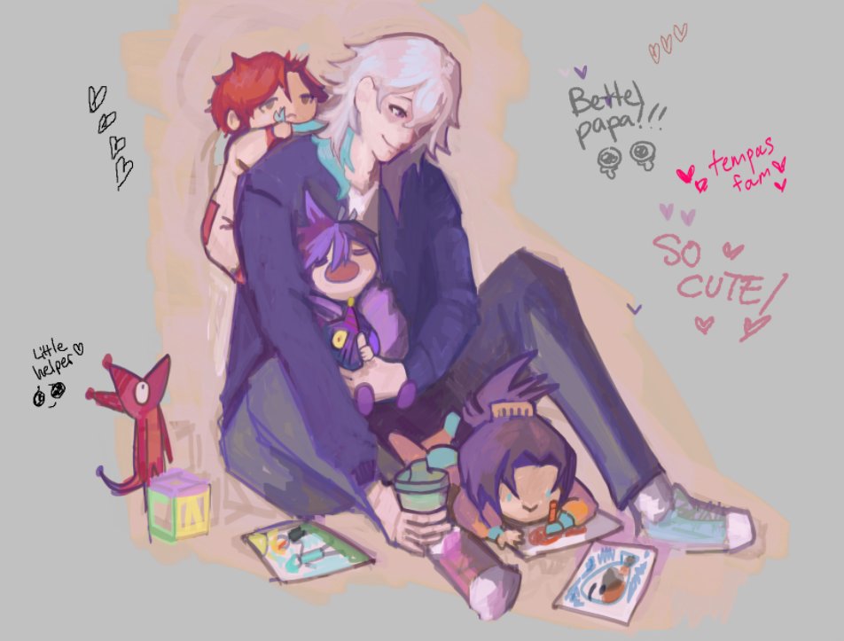 magma board drawing: i spun a wheel got Bettel and the word Dad so here is Bettel dad