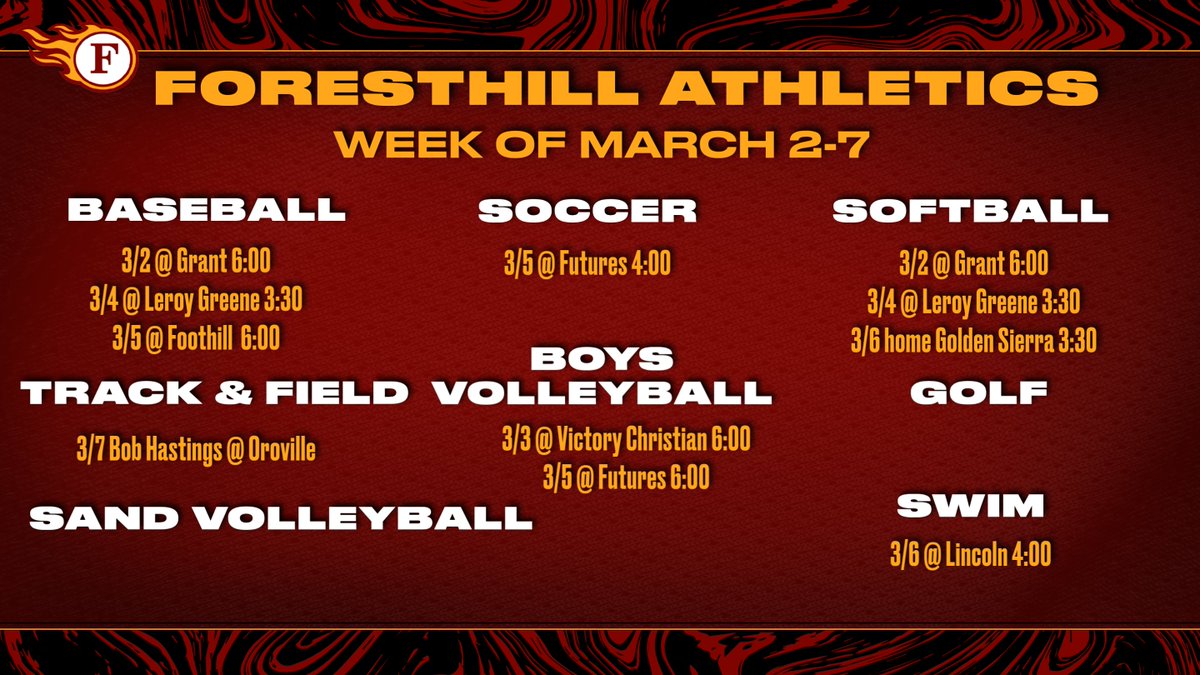 Foresthill Athletics tweet media