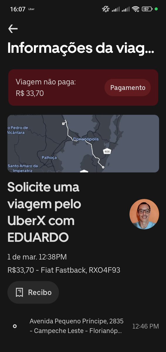 balenao_'s tweet photo. Só entro aqui pra reclamar da @Uber_Brasil.
Esse fudido aqui recebeu 50 conto em dinheiro de uma corrida que deu 33,7. Como ele não tinha troco eu pedi pra deixar como crédito no meu aplicativo.
Pois adivinha o que o desgraçado fez? colocou como se eu não tivesse pagado 🤡. https://t.co/t5Vv3hWkGu