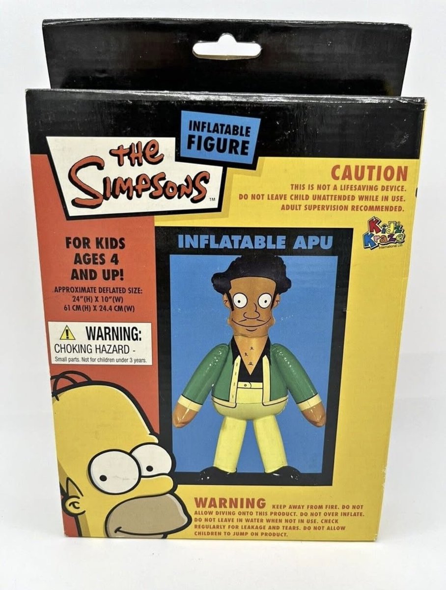 SowardTodd's tweet photo. This is why they removed Apu from Simpsons, you could overinflate him. https://t.co/9BrtNhqYxL