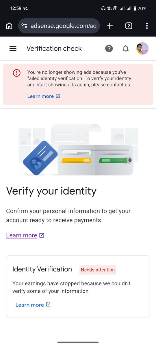 I am very worried 😟😫 about how to verify my google adsense. I had submitted my id card but it was blur so it was disapprove. But now I have made passport so I want to revify but google live support option missing. pub-1776224066078390. Contact Gmail:- studywithsudip@gmail.com