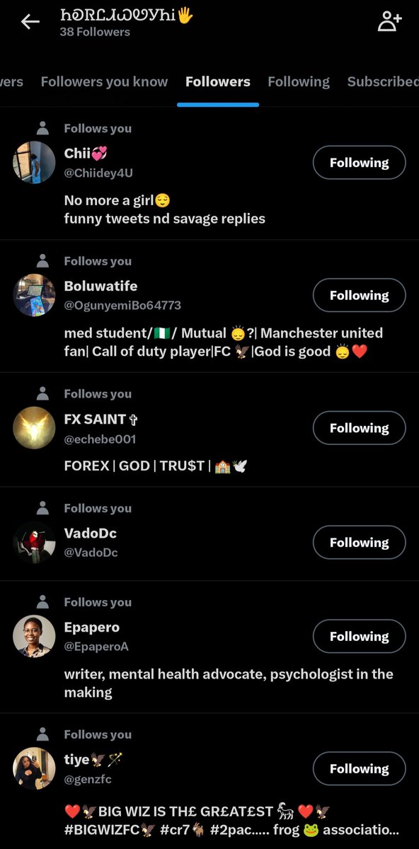 Abdul_Wakil02's tweet photo. I told you I'm following everyone back within a minute ✅🥺... Try me and see🤝 https://t.co/Vnx4EnL8wO