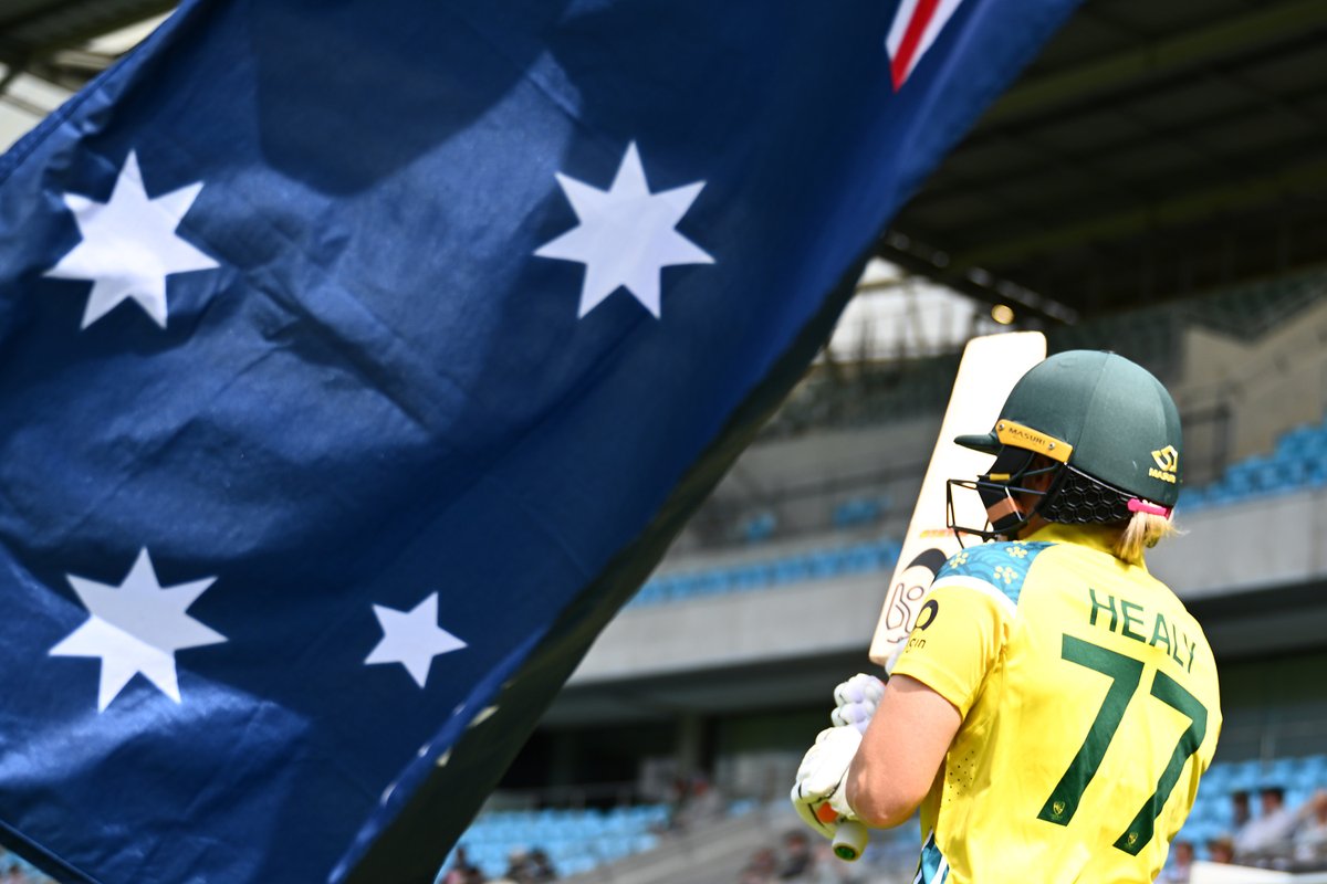 ICC's tweet photo. 𝐅𝐚𝐫𝐞𝐰𝐞𝐥𝐥, 𝐥𝐞𝐠𝐞𝐧𝐝 🇦🇺❤️

Australia great Alyssa Healy signs off international cricket in unforgettable fashion 💯 https://t.co/c1MEfGWaWz