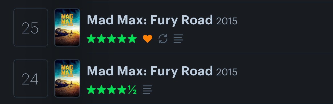 One movie and one movie only