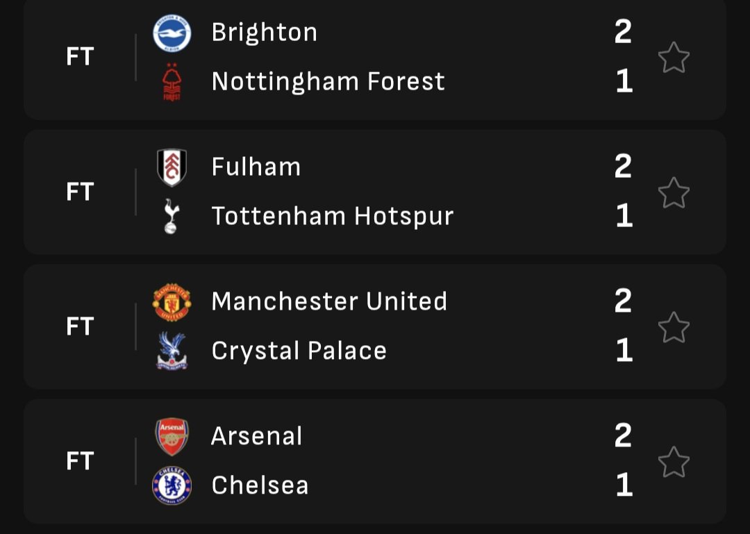 #PremierLeague 
What happened today that home team won 2-1 for all fixtures?