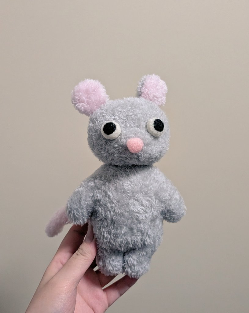 ねずみのぬいぐるみができました🐀