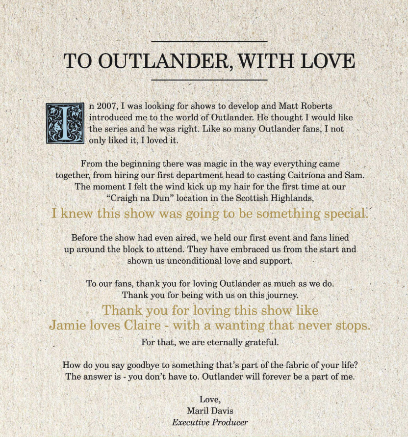 TVTango's tweet photo. 📣Hey #Outlander @Outlander_STARZ Fans.. Today in @latimes Back Page Entertainment Section @latimesent From Executive Producer Maril Davis @TallShipProds https://t.co/bU5xvUVS8V