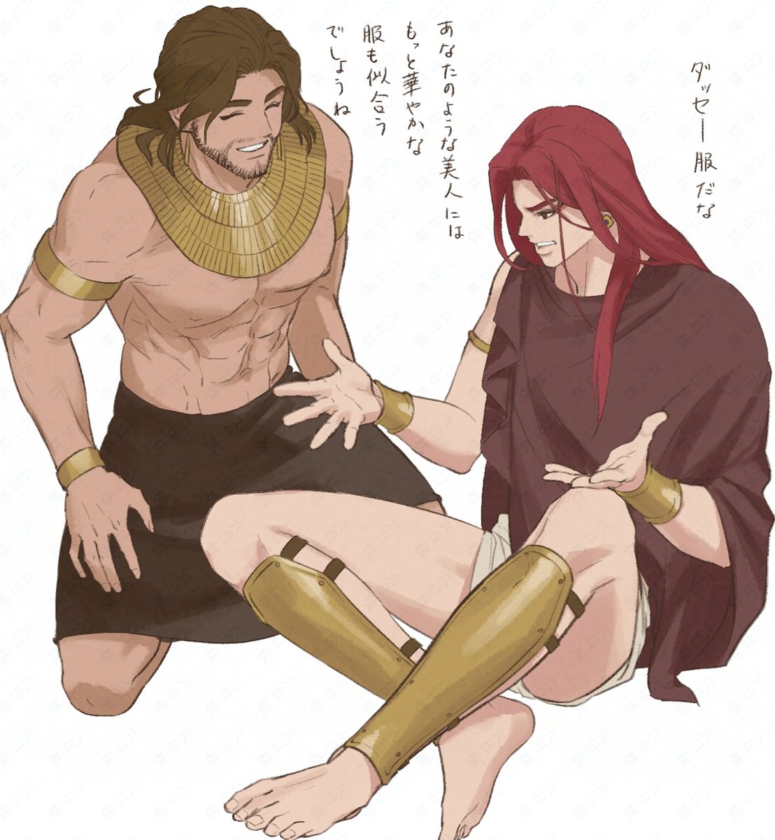 髭とセトの衣装チェンジ　リメイクした