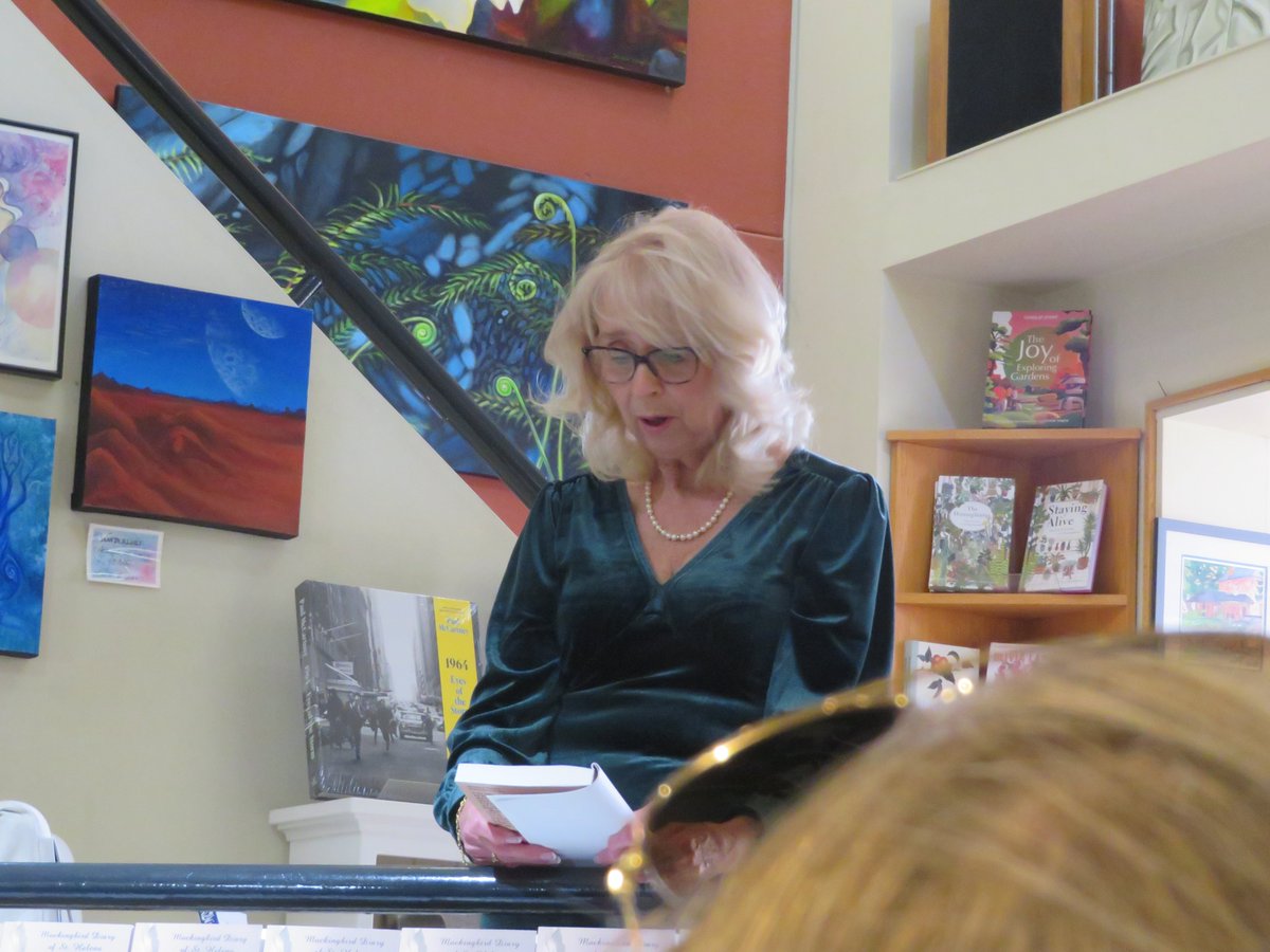 MickeyJoshNut's tweet photo. Had a blast at Deborah Serravalle's (@DebSerravalle ) book launch for "Mockingbird Diary of St. Helena Island" today at A Different Drummer Books (@DrummerBooks) in Burlington ON. It was a full house.  Thanks Ian for the email about the event. https://t.co/S9BpDYflzD