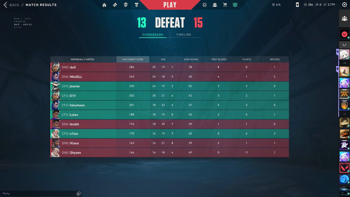 Premier Play-off  

13 - 15 <a href="/teamdenight/">Team DENIGHT</a> 

Play-offlara ilk maçtan veda ediyoruz takımımızın ve rakiplerimizin ellerine sağlık.