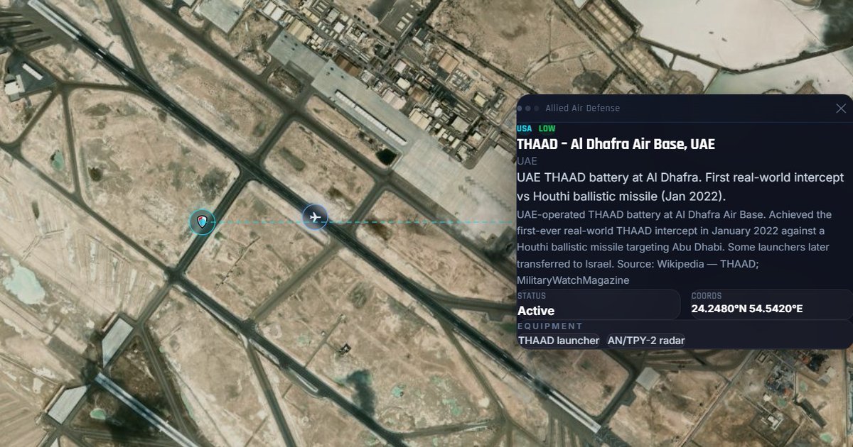 Peace_9100's tweet photo. IRGC ANNOUNCED THE DESTRUCTION OF THAAD SYSTEMS AND RADARS IN UAE https://t.co/afK6WNqYcn