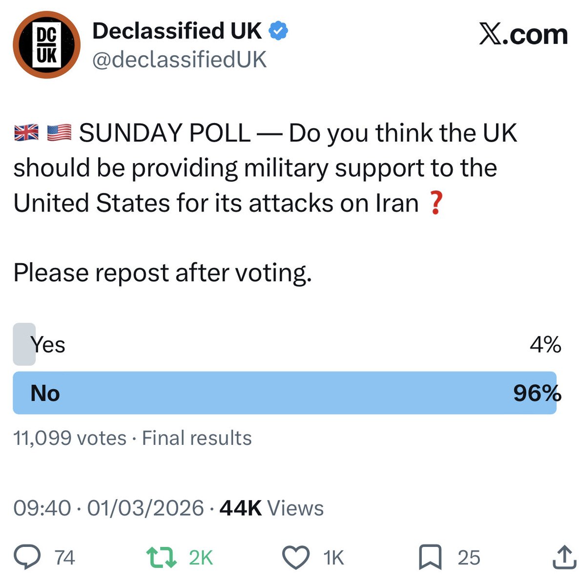 Declassified UK tweet media