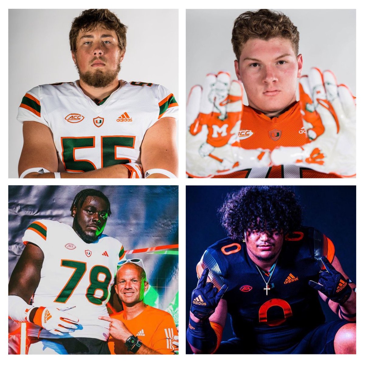 First, you have to evaluate &amp; find elite talent.  Second, you have to get them in your program. Finally,  you have to develop them.  

4 of the 20 offensive linemen on were heavily recruited by Miami. 

Two of them came, developed, were less than 50 yards from a Natty…